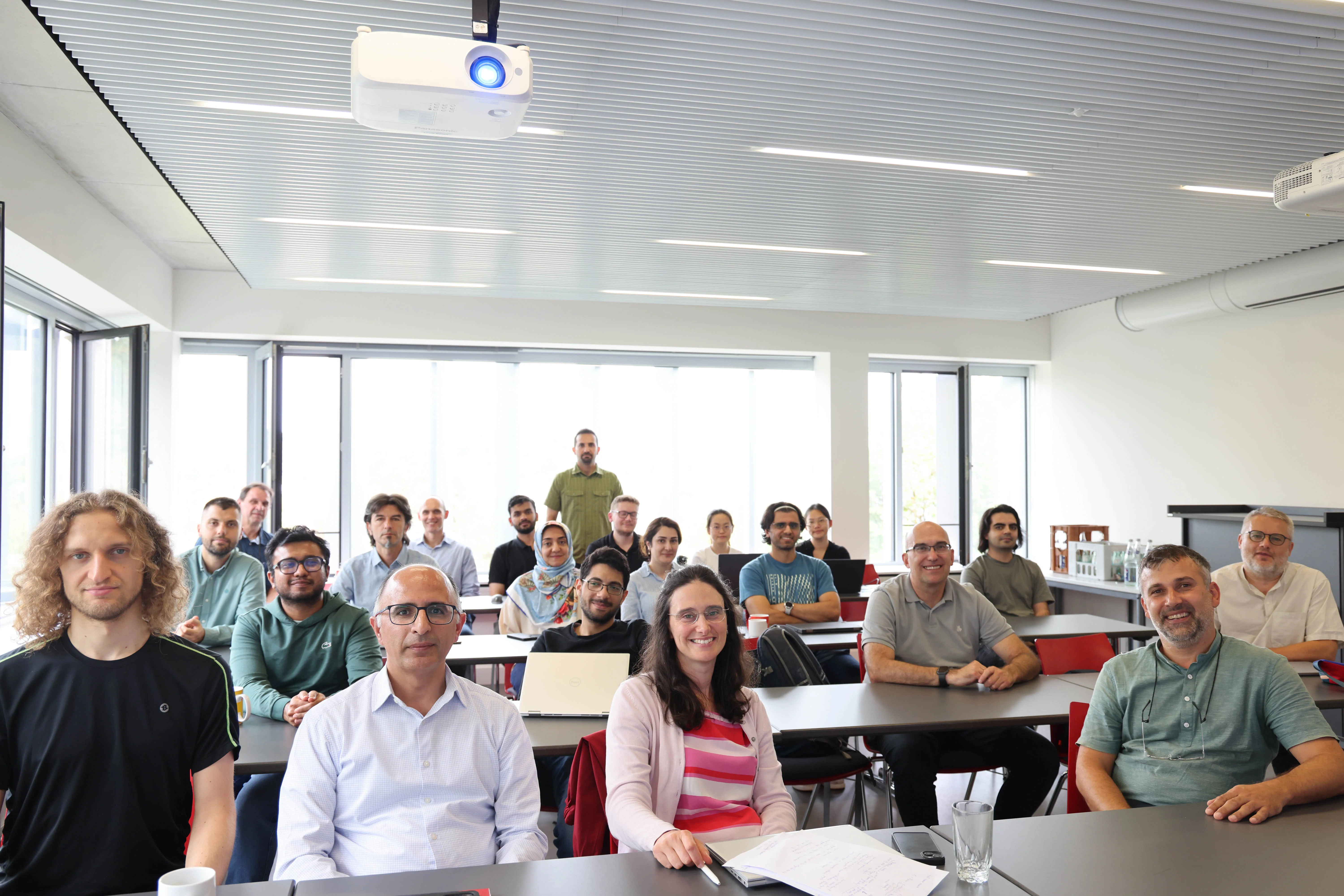 Workshop participants seated in a seminar room at RWTH Aachen University.
